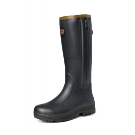 Kalosze Gateway1 Pheasant Game 18" Leather side zip - Black Olive
